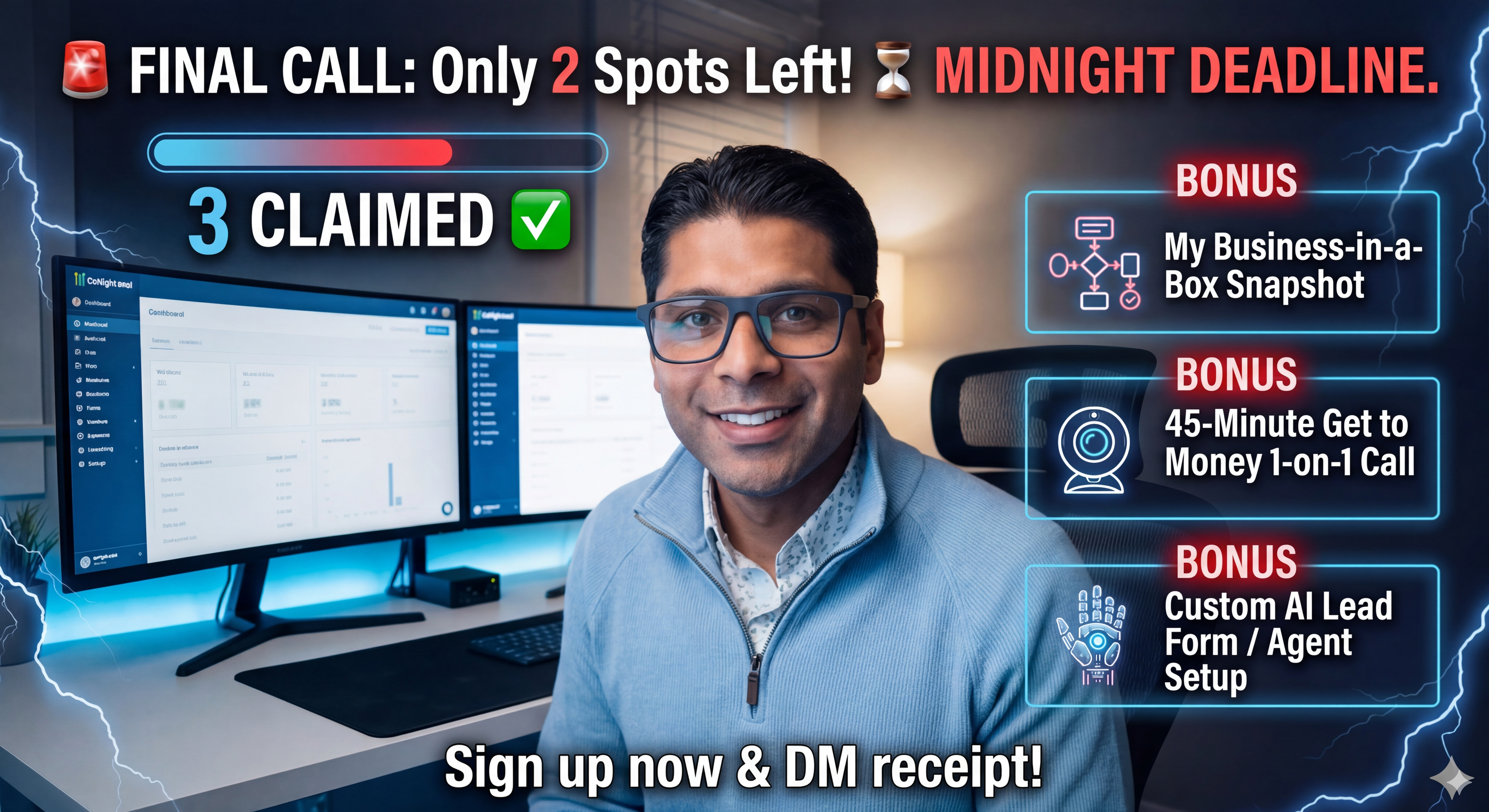 Deadline is Midnight Tonight | I Work On Your Business Directly! 