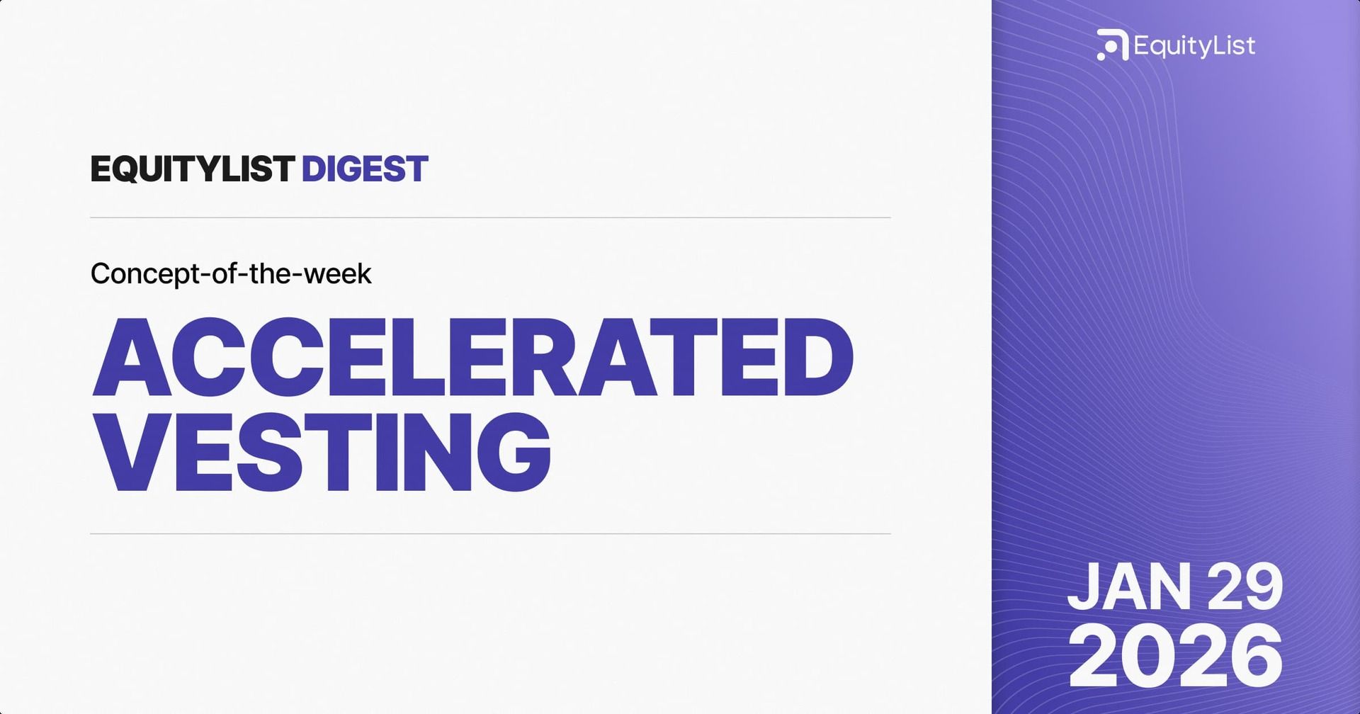 What happens to your equity in an acquisition?