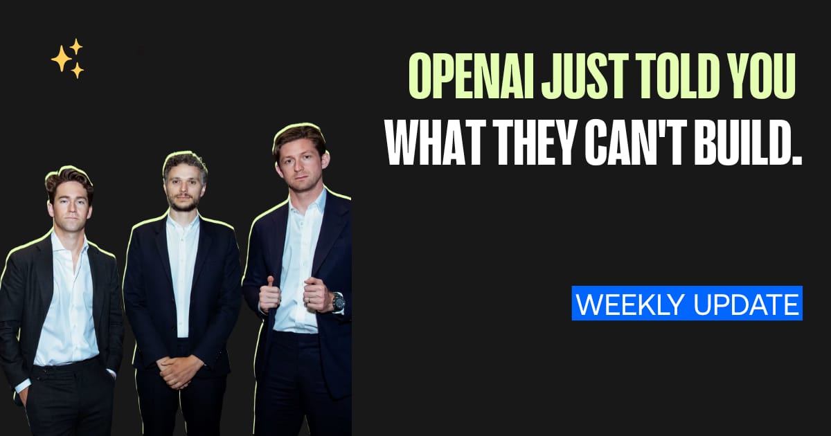 OpenAI just told you what they can't build.