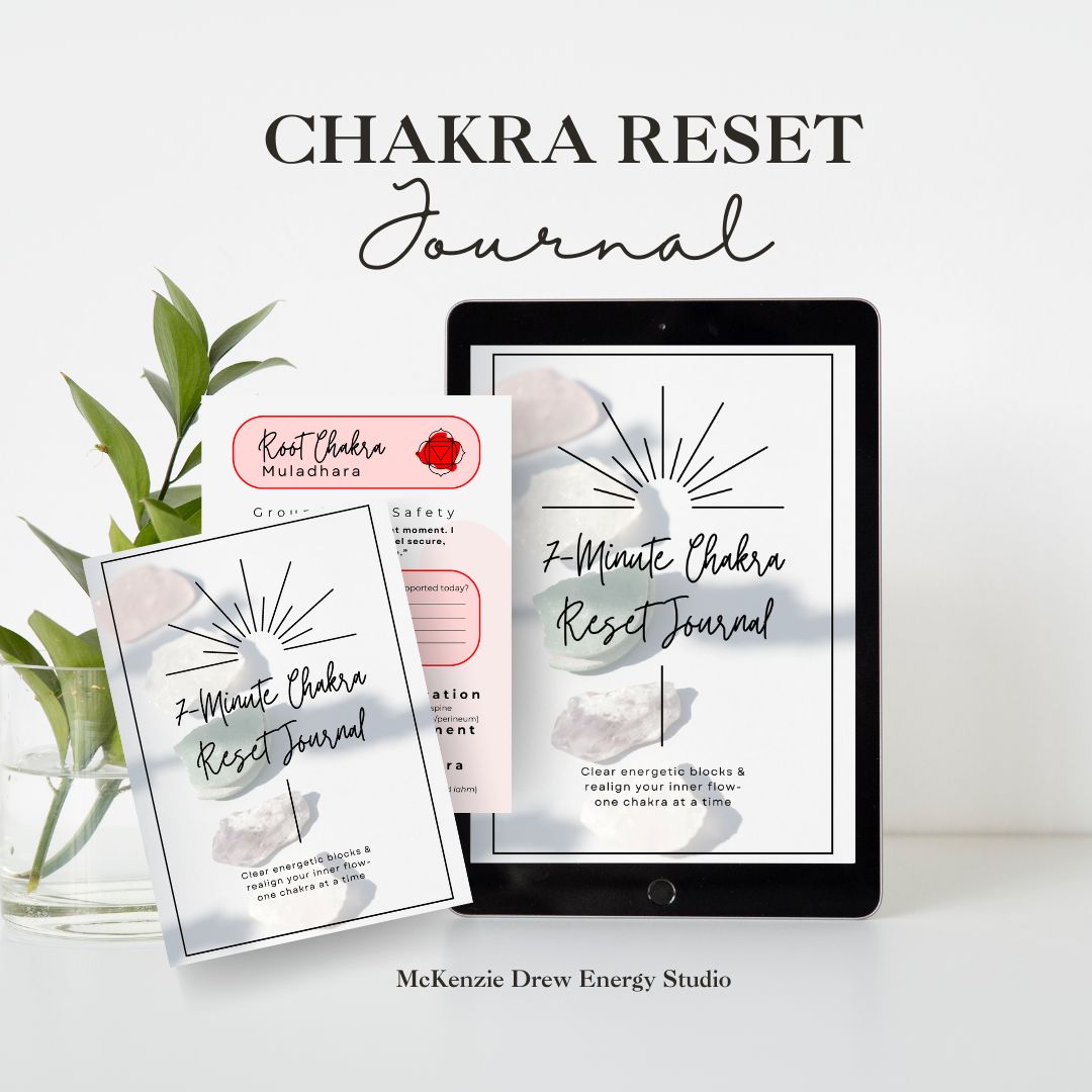 Free Chakra Journaling Prompts: 7-Minute Chakra Reset Journal (PDF)