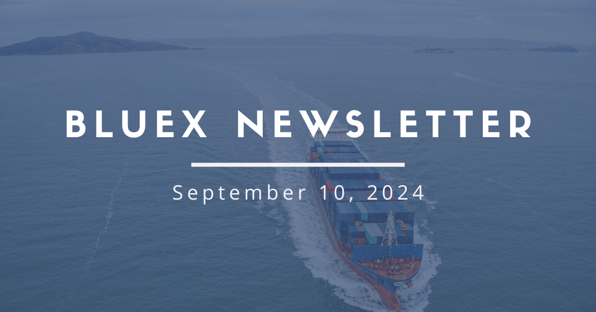 BlueX News | 9-10-24 | AI for In-Land Shipping and Behavioral Science