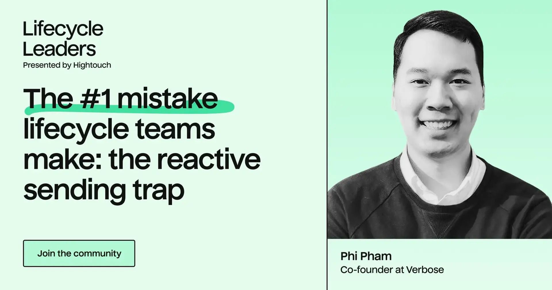 The #1 mistake lifecycle teams make: the reactive sending trap