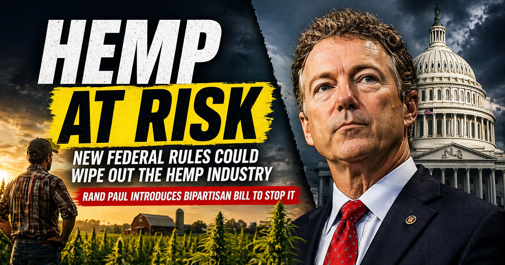 Rand Paul Moves to Save Hemp Industry From Quiet Federal Shutdown