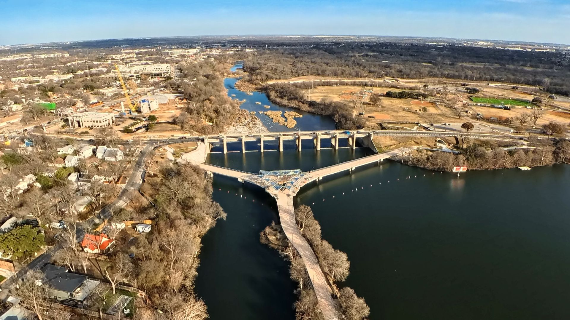 Austin’s New $25M Wishbone Bridge is Officially Open at Longhorn Dam