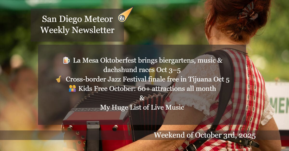 ☄️Oktoberfest, Kids Month Deals & Jazz Across the Border 🎺🍺