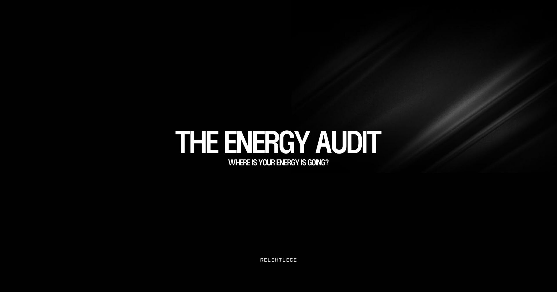 Where's your energy going?