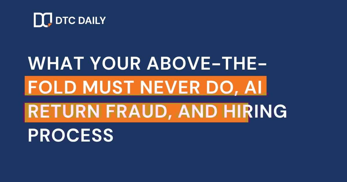 Fix your above-the-fold or lose conversions