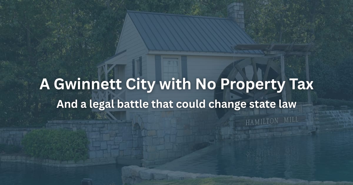 A Gwinnett City with No Property Tax