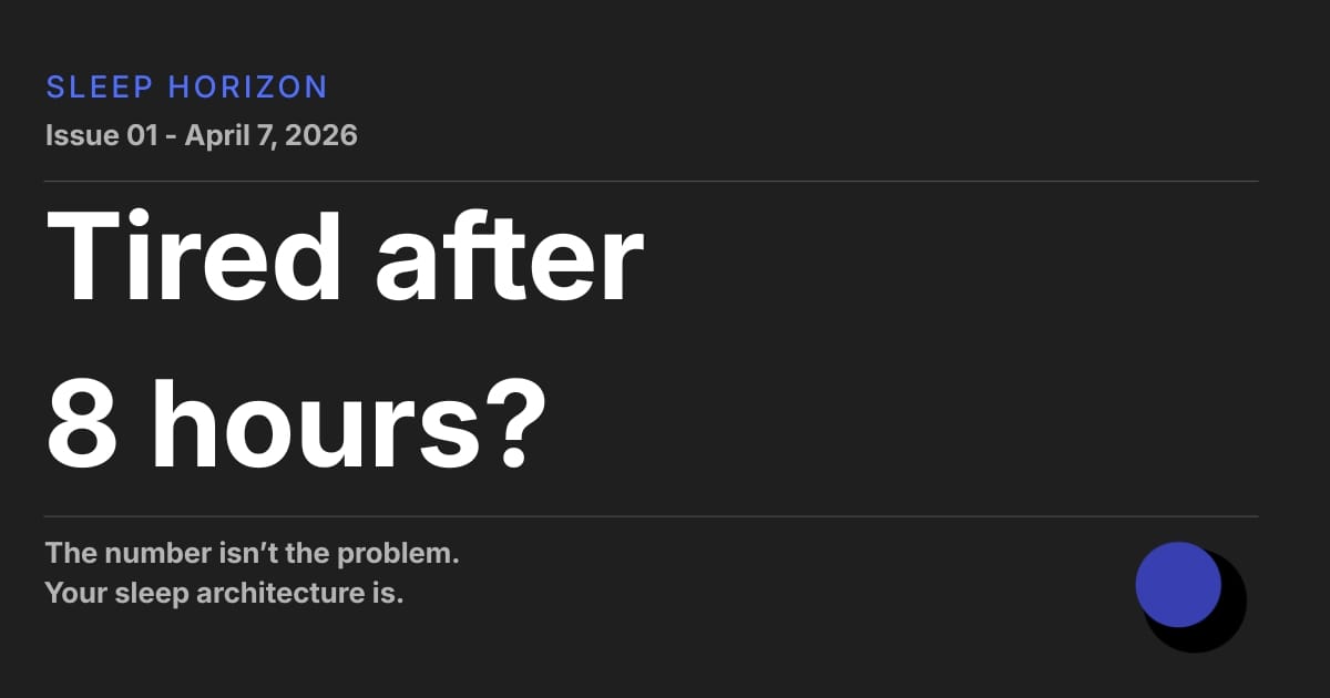 Tired after 8 hours?