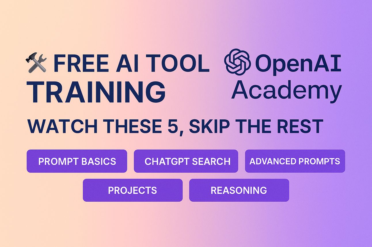 Free Open AI Tool Training