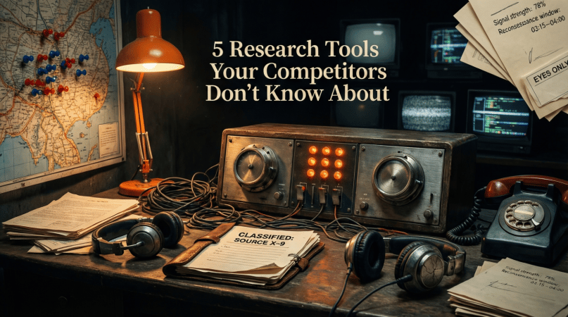 5 Research Tools Your Competitors Don't Know About