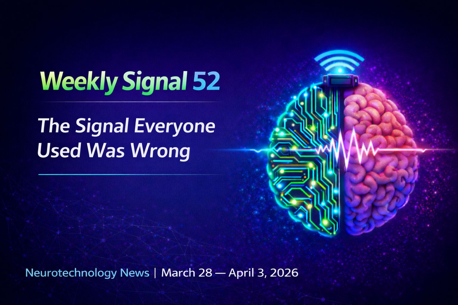 Weekly Signal: 52 | The Signal Everyone Used Was Wrong