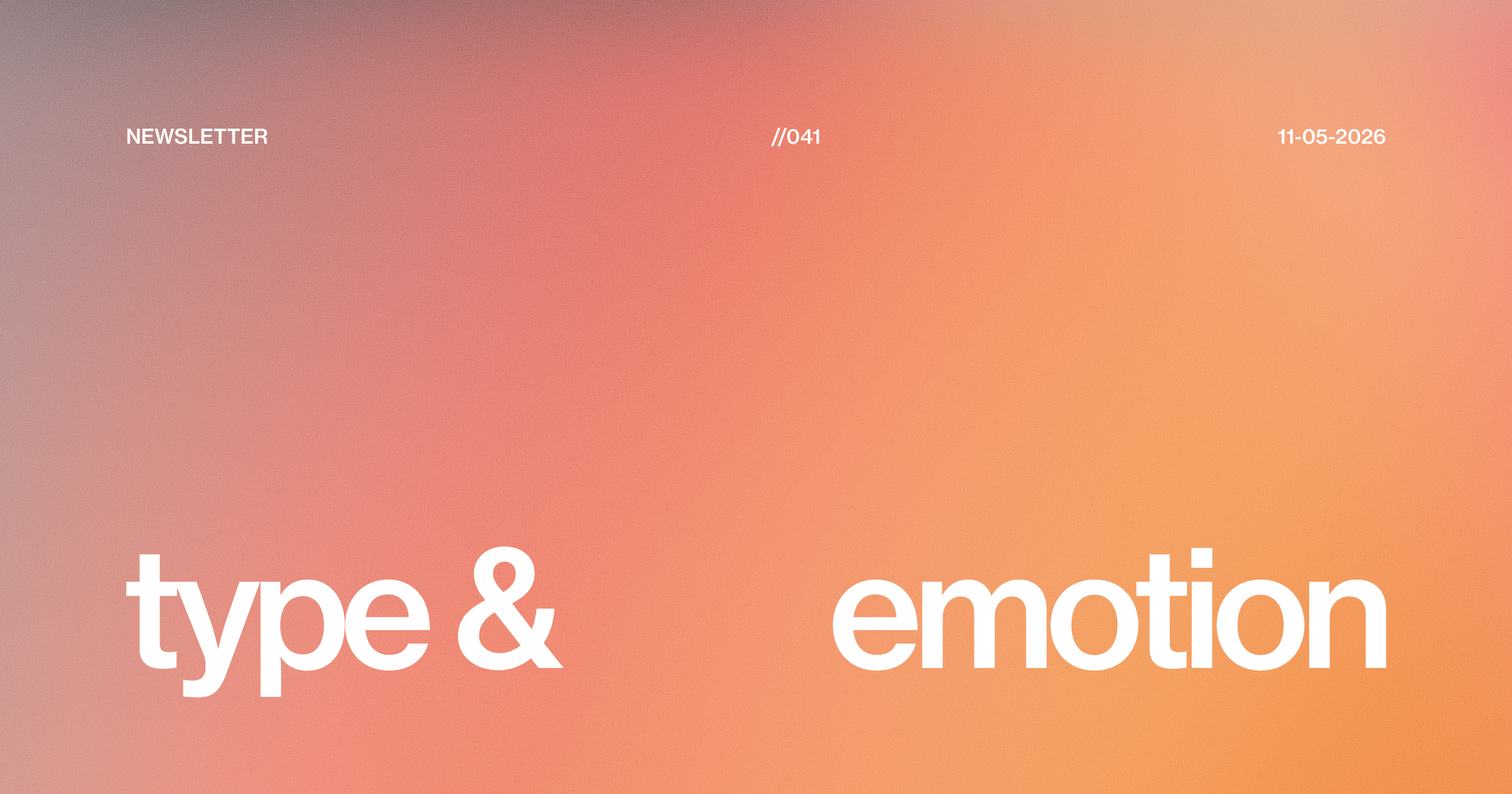 Type & Emotion