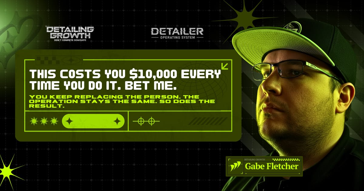 This costs you $10,000 every time you do it. Bet me. 