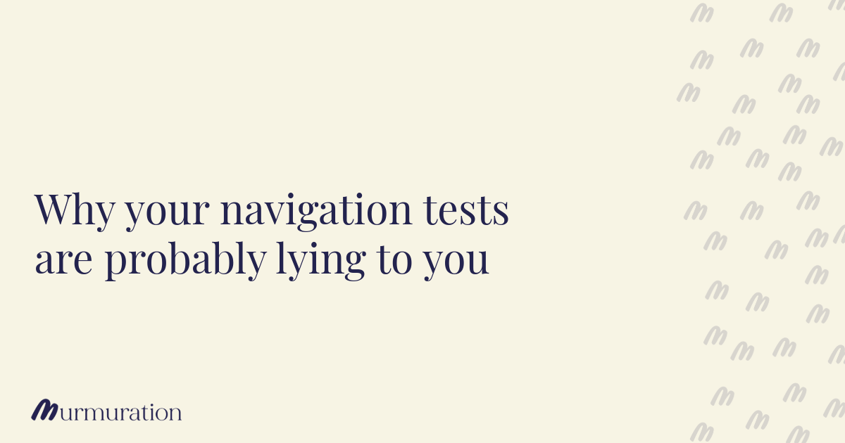 Why your navigation tests are probably lying to you