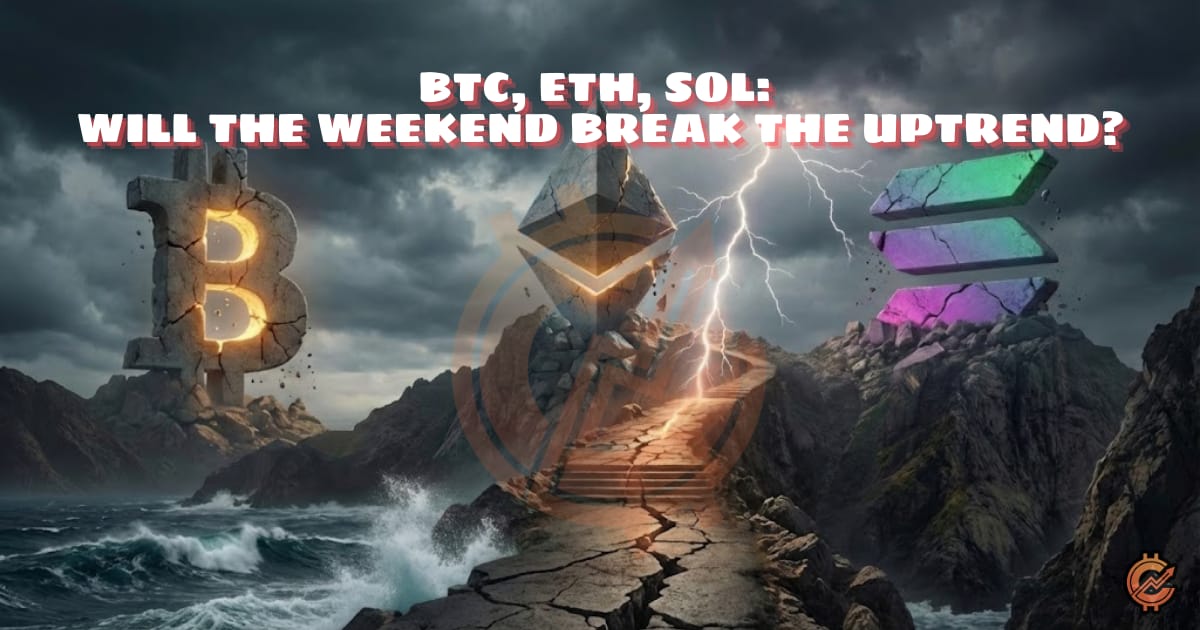 BTC, ETH, SOL: Will the Weekend Break the Uptrend?