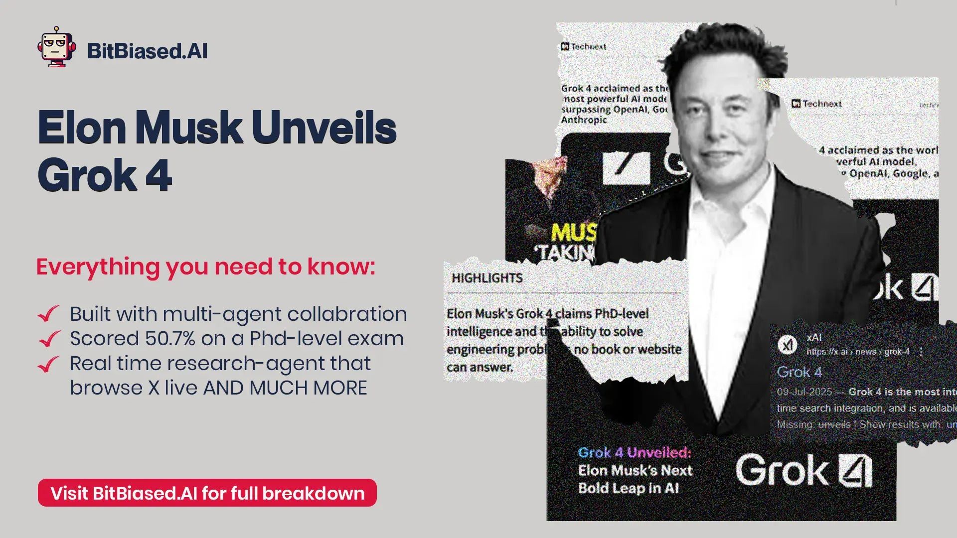 Elon Musk’s xAI Launches Grok 4 