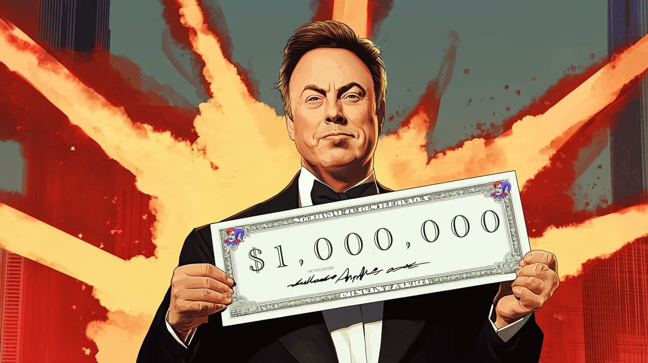 Cash Cannon Politics: Musk Dodges Lawsuit, Hands Out $1M Checks at Pre-Election Rally