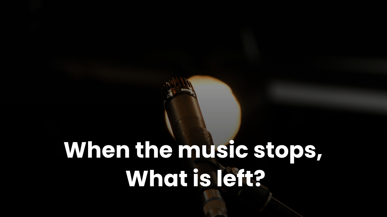 Sometimes You Have to Stop the Music to Take Care of Your Health