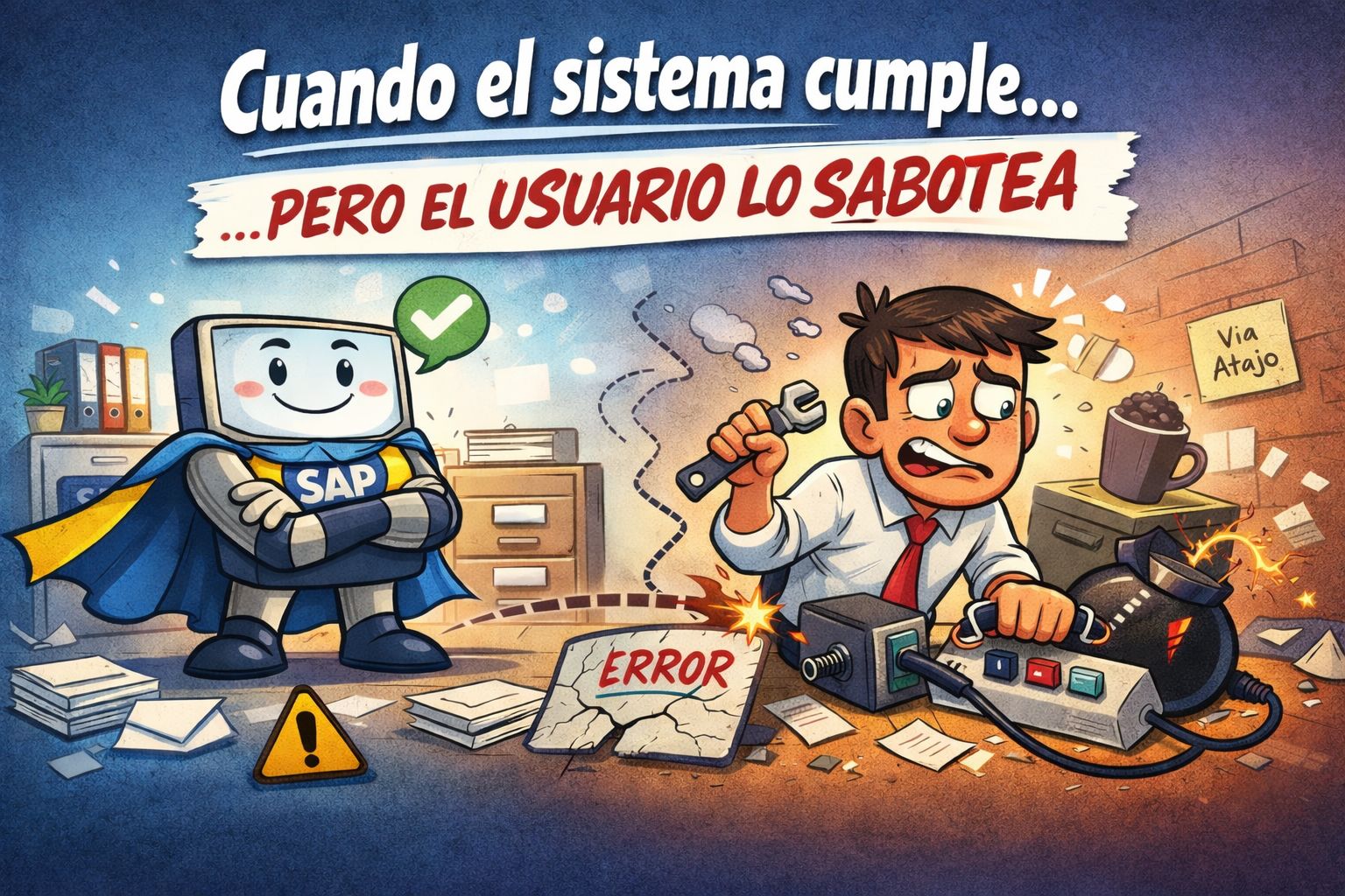 📰El sistema cumple... pero el usuario lo sabotea