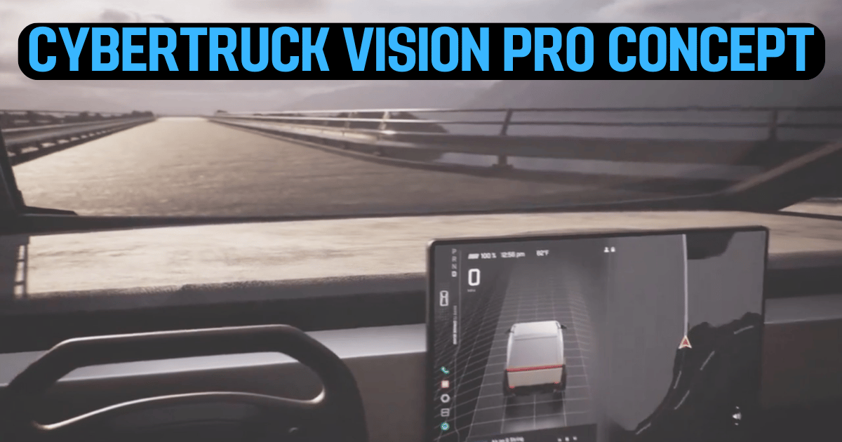 Tesla Cybertruck Concept for Apple Vision Pro