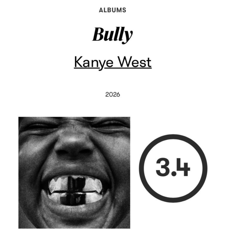 SEE HERE: Distributor Gamma Snaps Back After Pitchfork Absolutely Trashes Ye’s "Bully" in Brutal Review