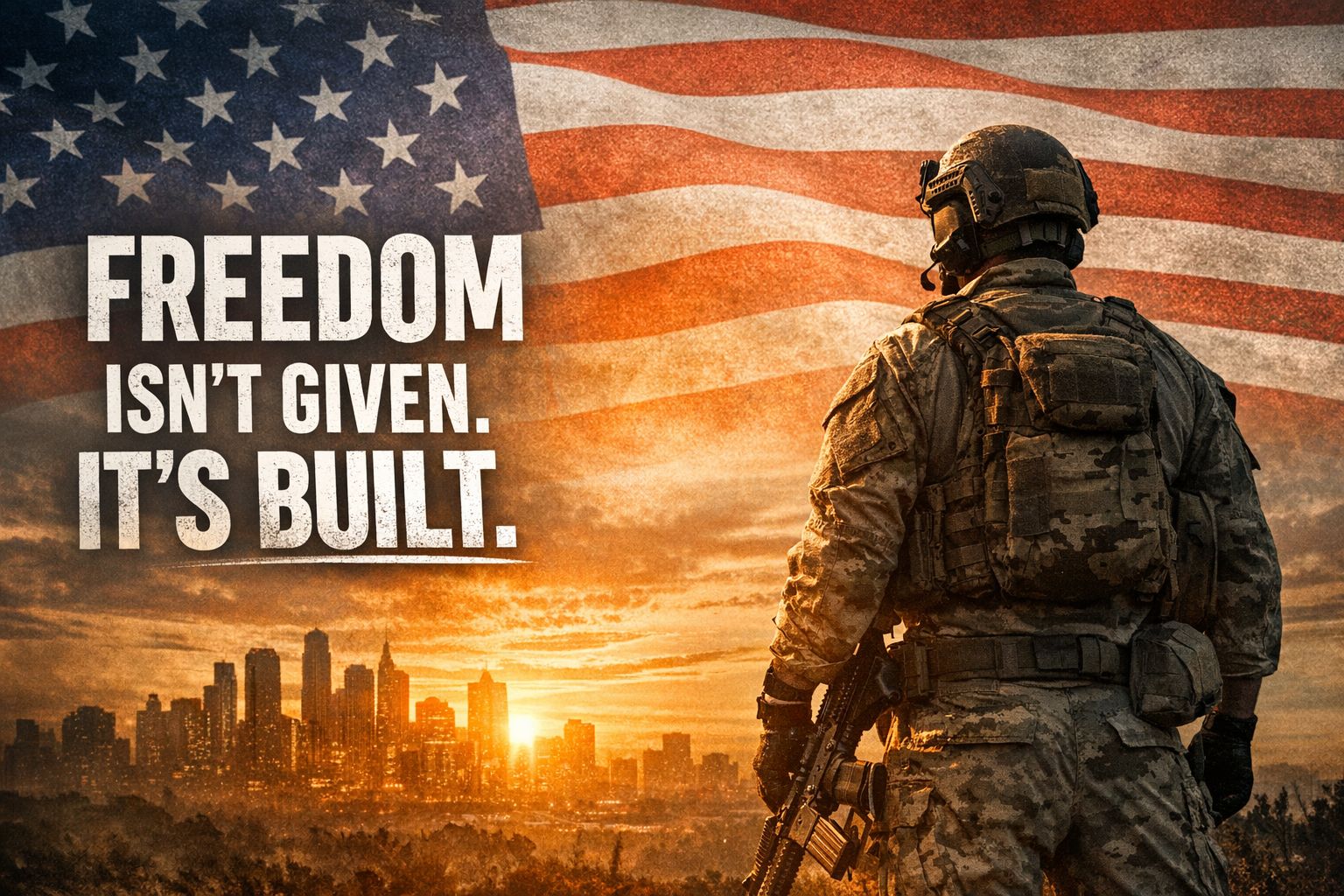 Freedom Isn’t Given. It’s Built.
