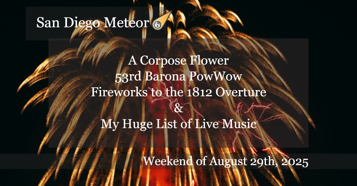 ☄️A corpse flower, powwow dancers & Tchaikovsky fireworks over the bay this weekend