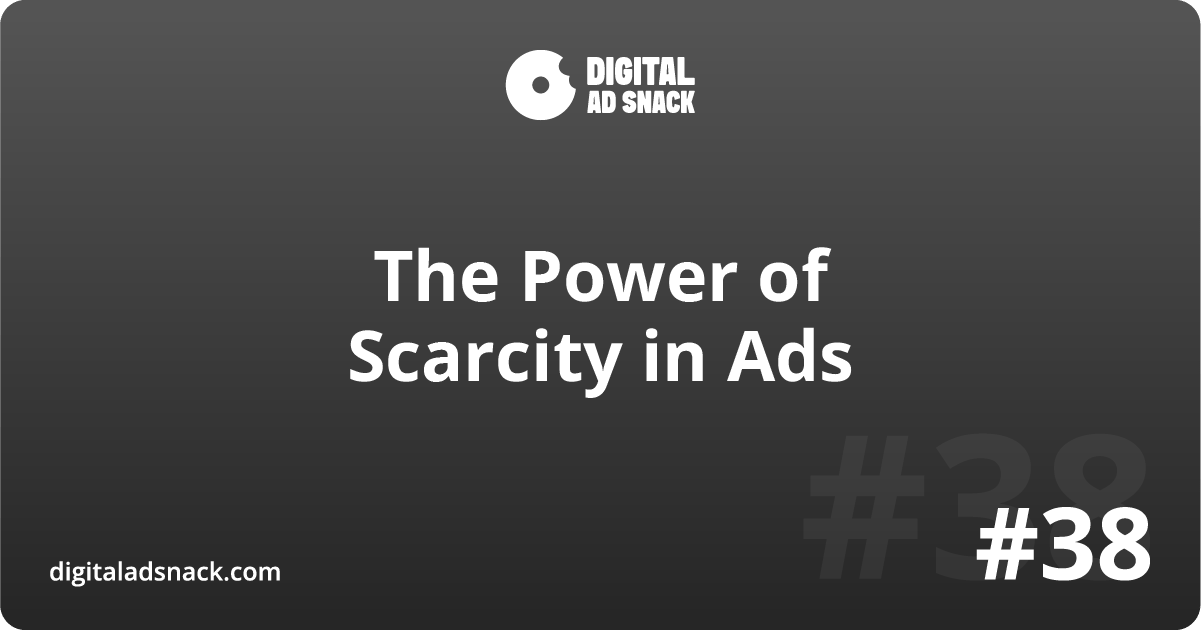The Power of Scarcity in Ads