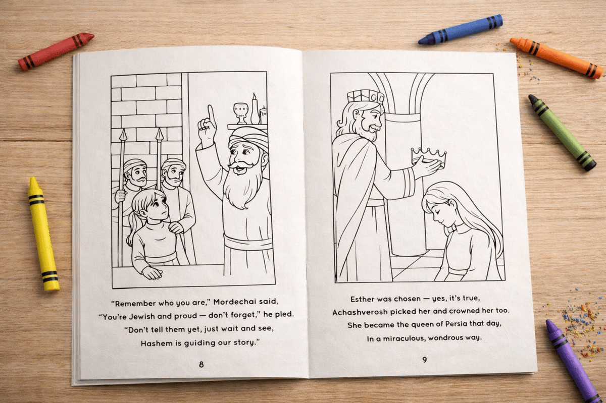 Purim Coloring Book