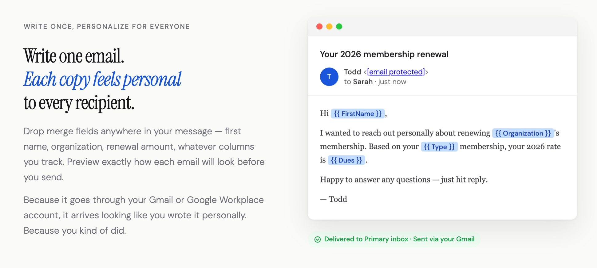 Sales & Donor Outreach 101: Getting Personal In the Prospect's Inbox