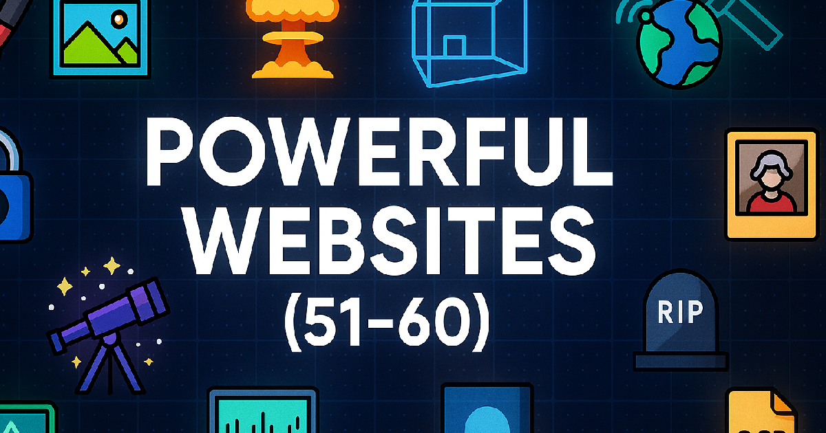 🧑‍💻Matty McTech - (Powerful Websites 51-60)