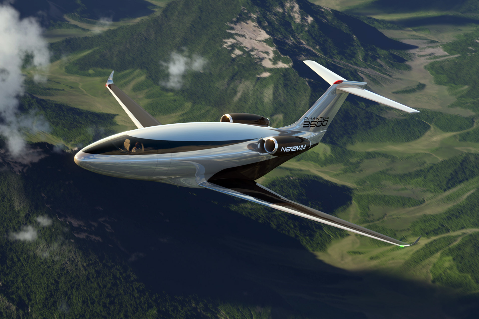 Otto’s Sleek Phantom Jet Will Burn 50% Less Fuel Than a Normal Jet