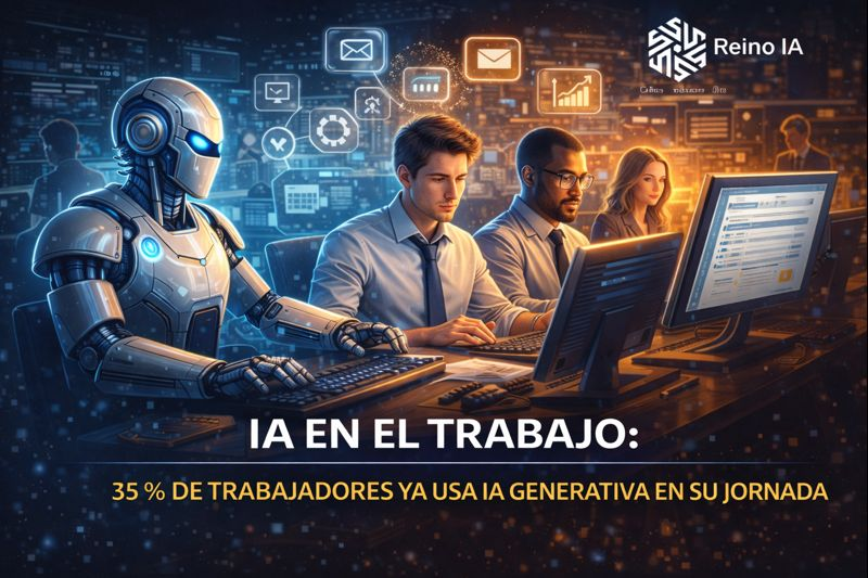 📊 Encuestas muestran 35 % de trabajadores ya usan IA generativa en su jornada