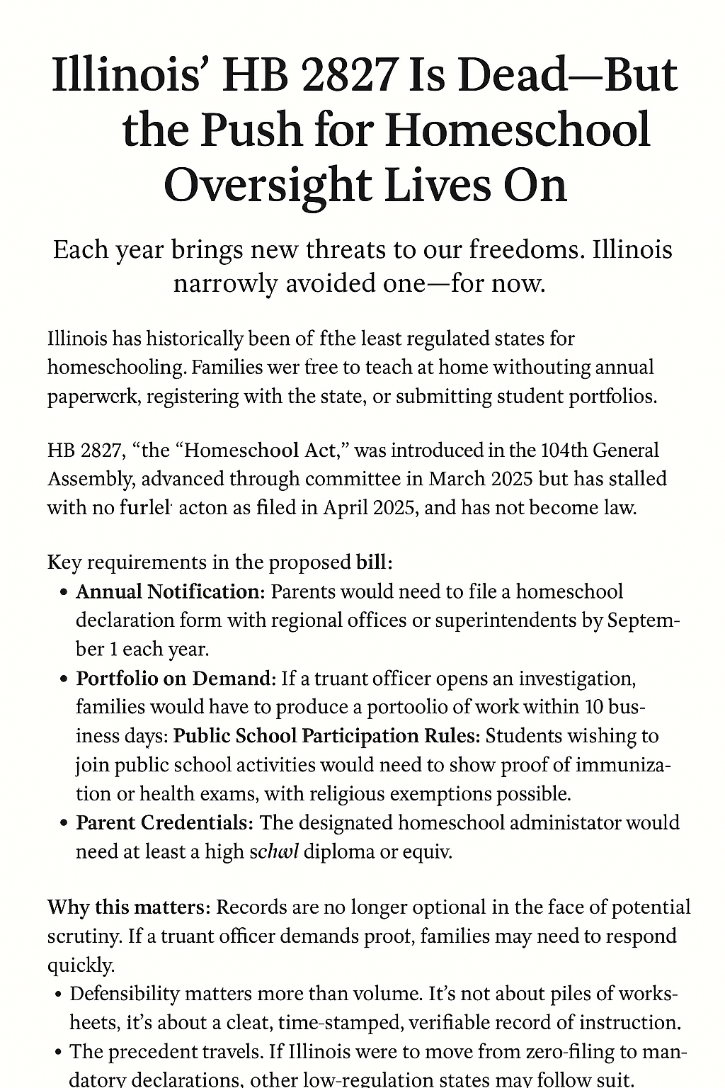 Why Accurate Records Matter: Lessons from Illinois’ HB 2827