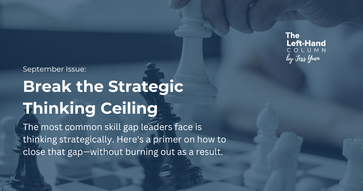 “Just be more strategic." Sure! Wait, what? 