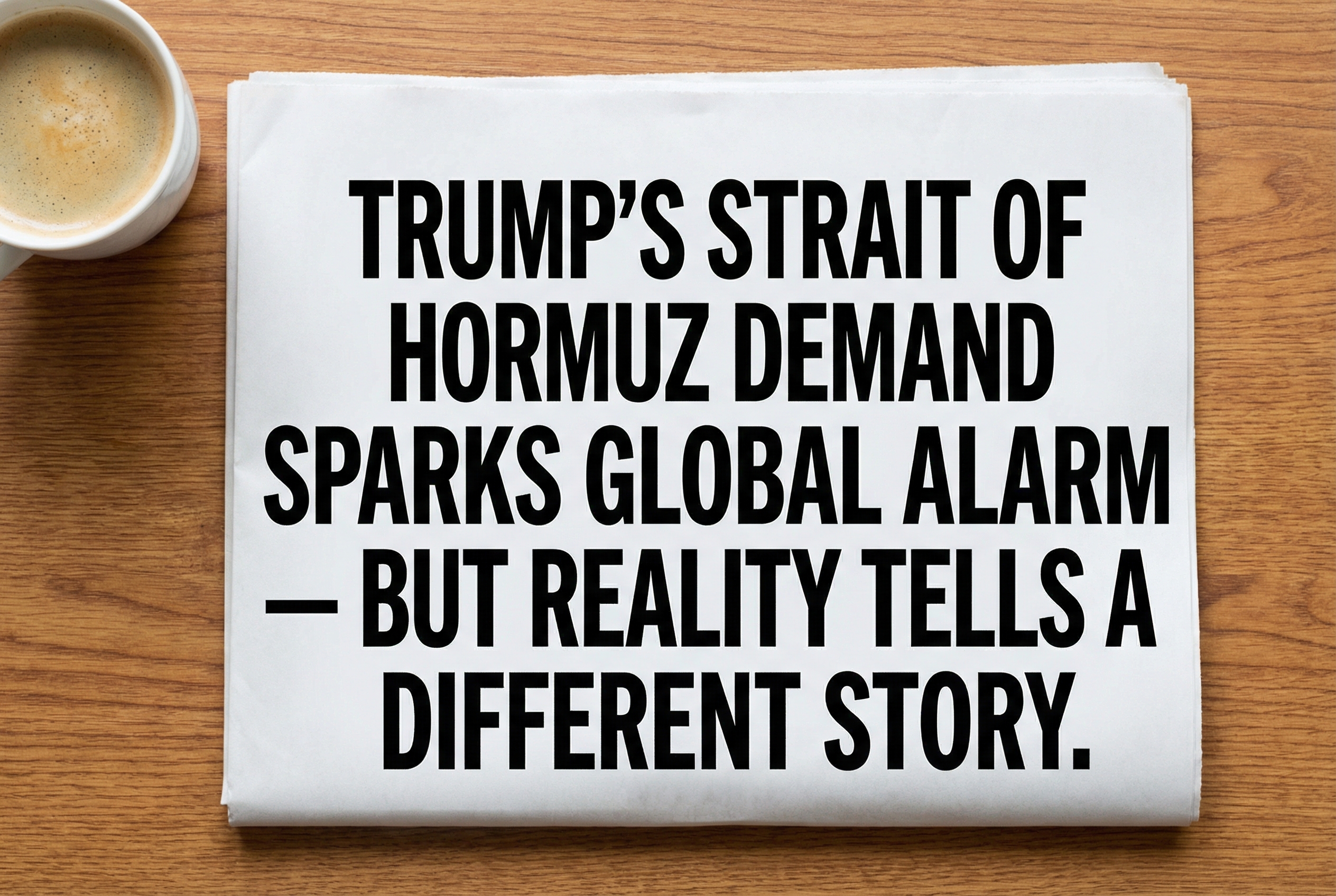 🌍 Trump’s Strait of Hormuz Demand Sparks Global Alarm — But Reality Tells a Different Story
