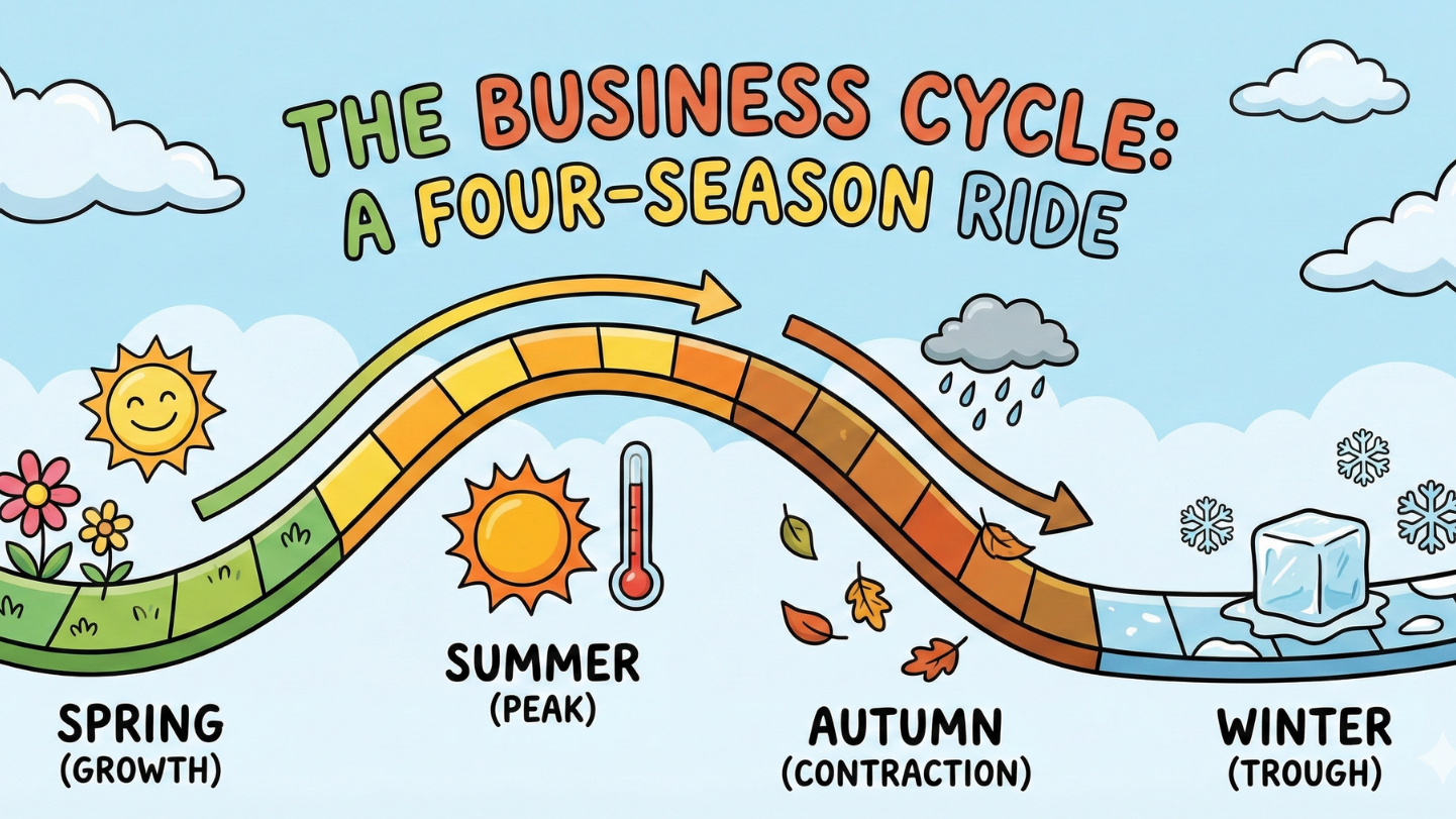 The Business Cycle Explained: Why the Economy Has Seasons 🍂🌷