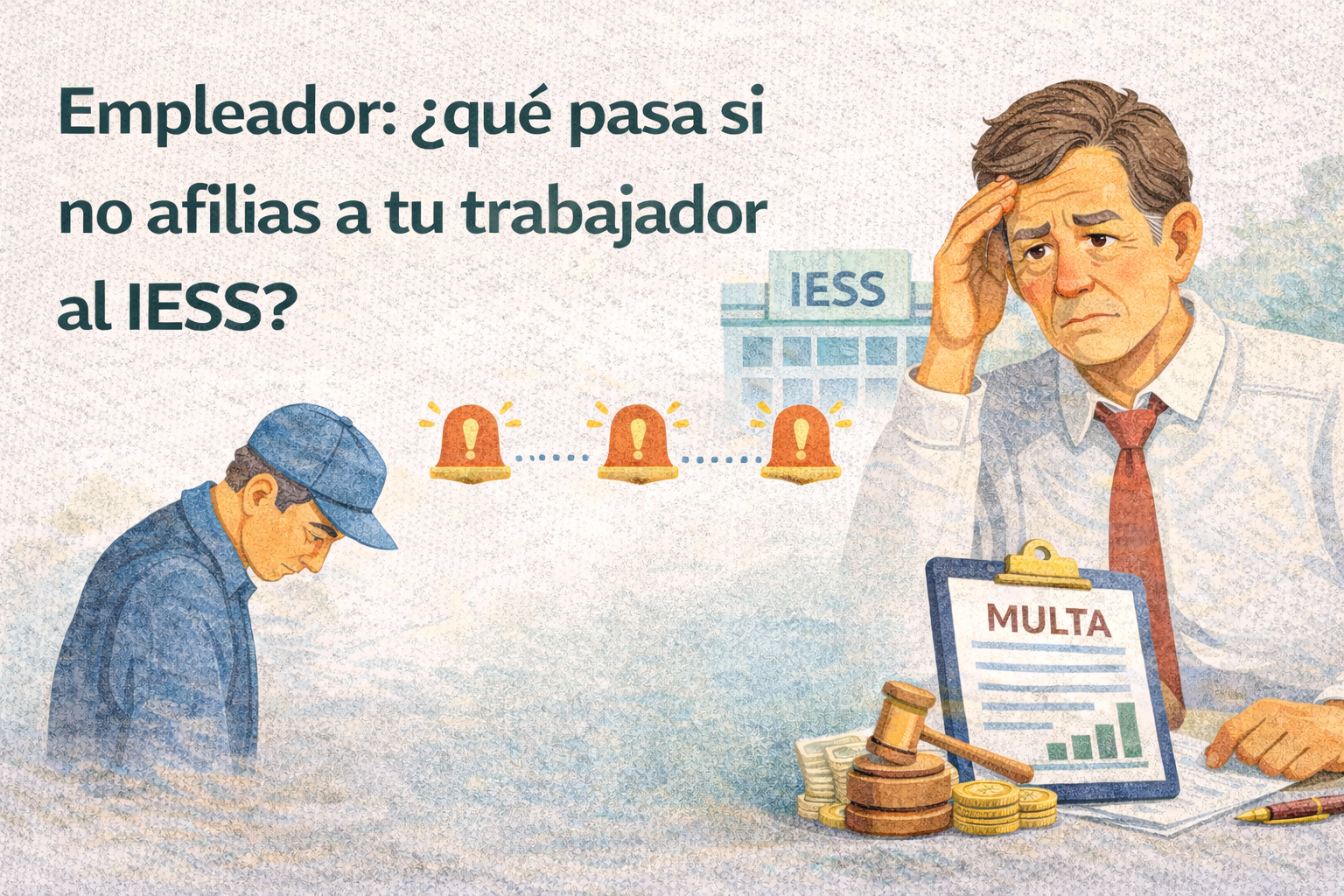 Empleador: ¿qué pasa si no afilias a tu trabajador al IESS?🤔 
