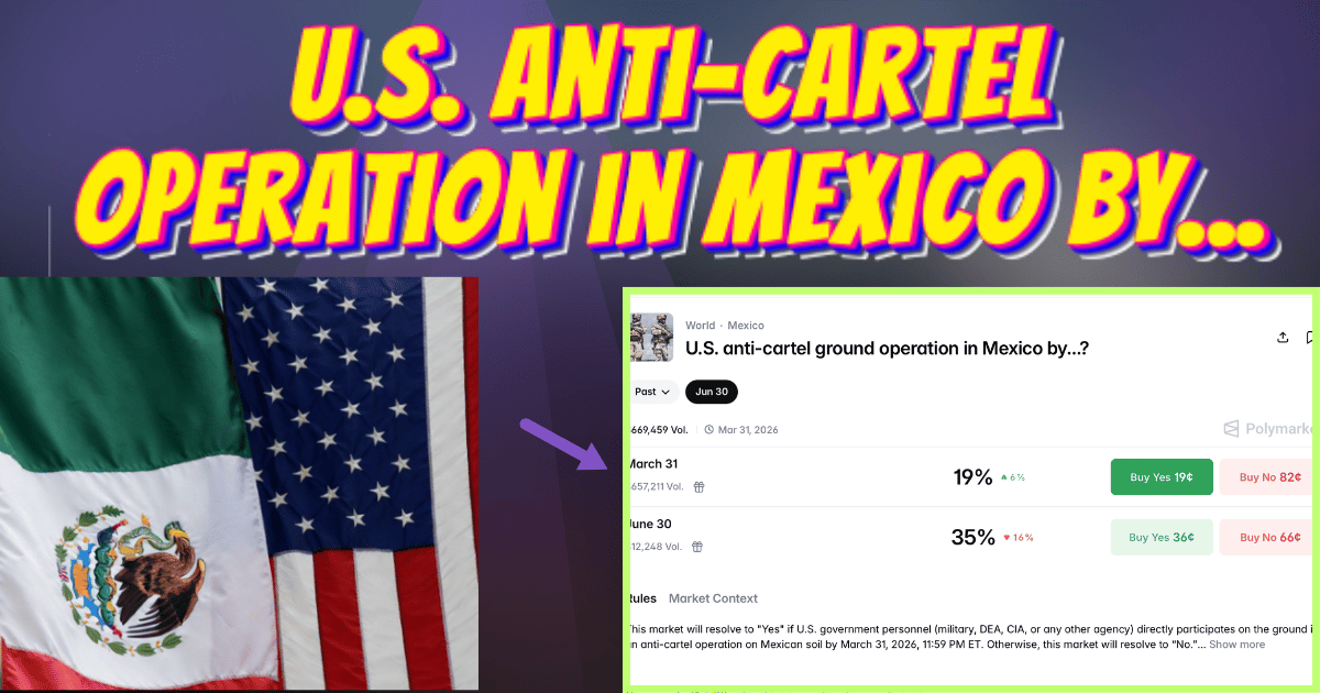 Will U.S. Forces Perform an Anti‐Cartel Operation in Mexico?  