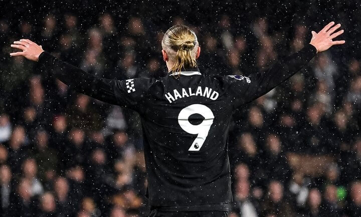 Haaland Hits 100 in CIty's Nine-Goal Epic 🩵