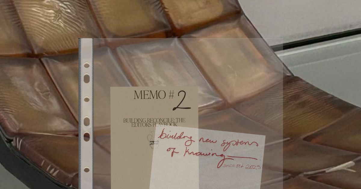 Memo #2: what makes an archive, an archive? And what makes an academic journal, an academic journal?