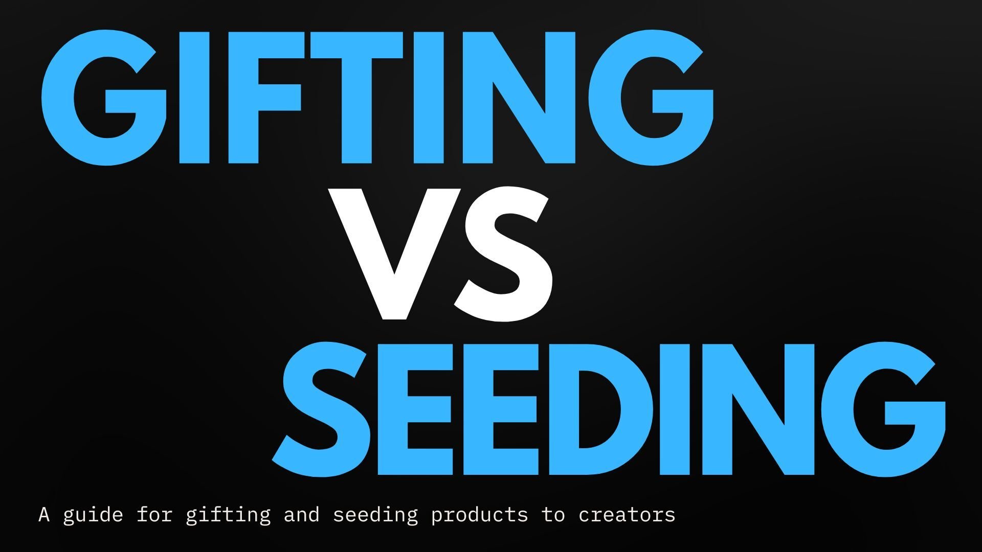 To Gift  or To Seed 🎁