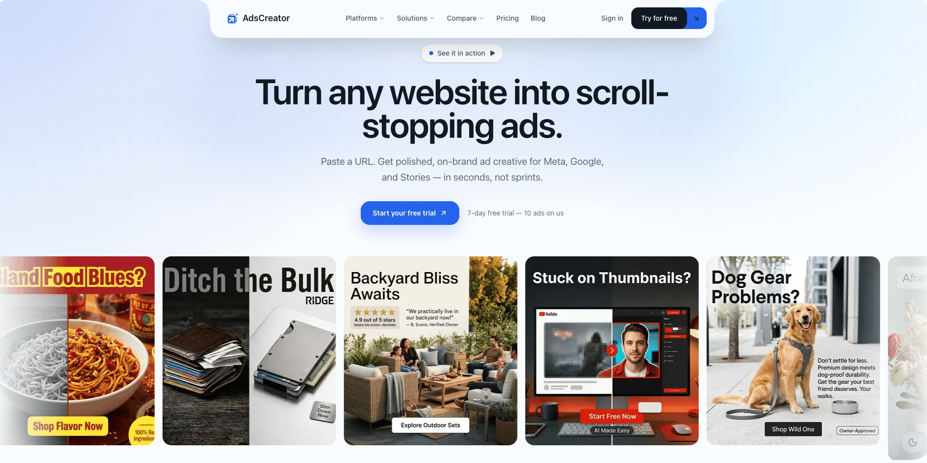I Built an AI That Turns Any Website into Scroll-Stopping Ads