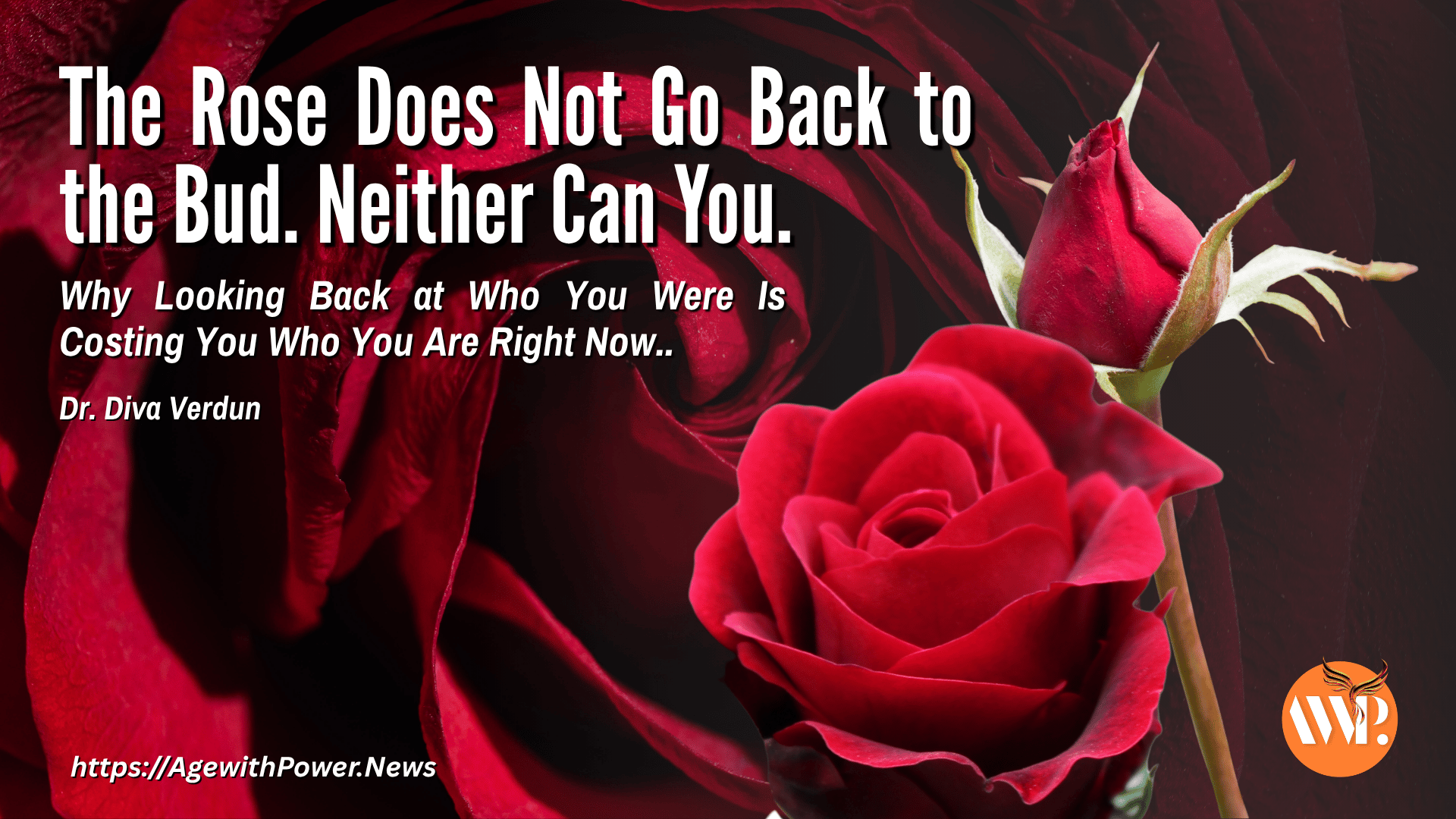 The Rose Does Not Go Back to the Bud. Neither Can You.