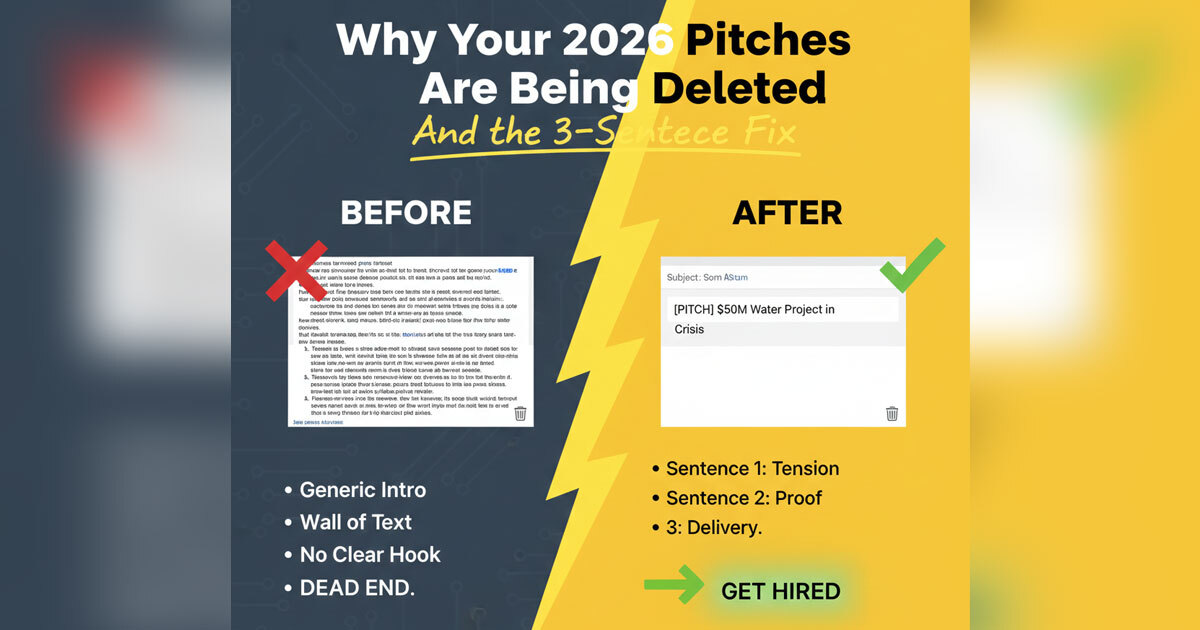 Why Your 2026 Pitches Are Being Deleted (And the 3-Sentence Fix)
