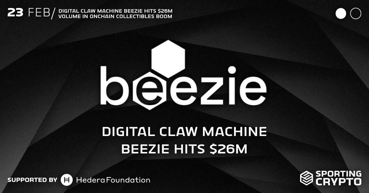 Digital Claw Machine Beezie Hits $26M Volume in Onchain Collectibles Boom