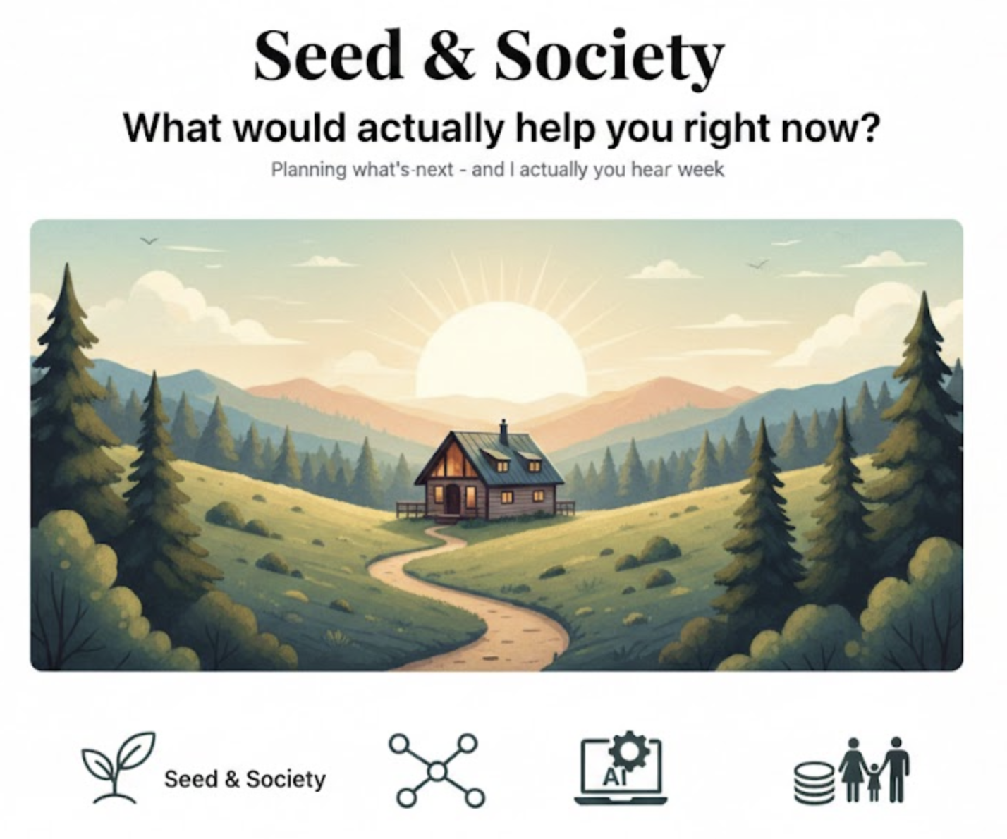 What would actually help you right now?