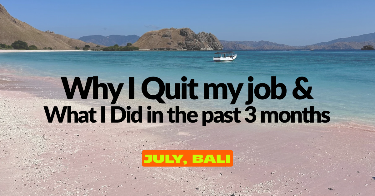 퇴사 후 3 개월, 나에게 생긴 변화