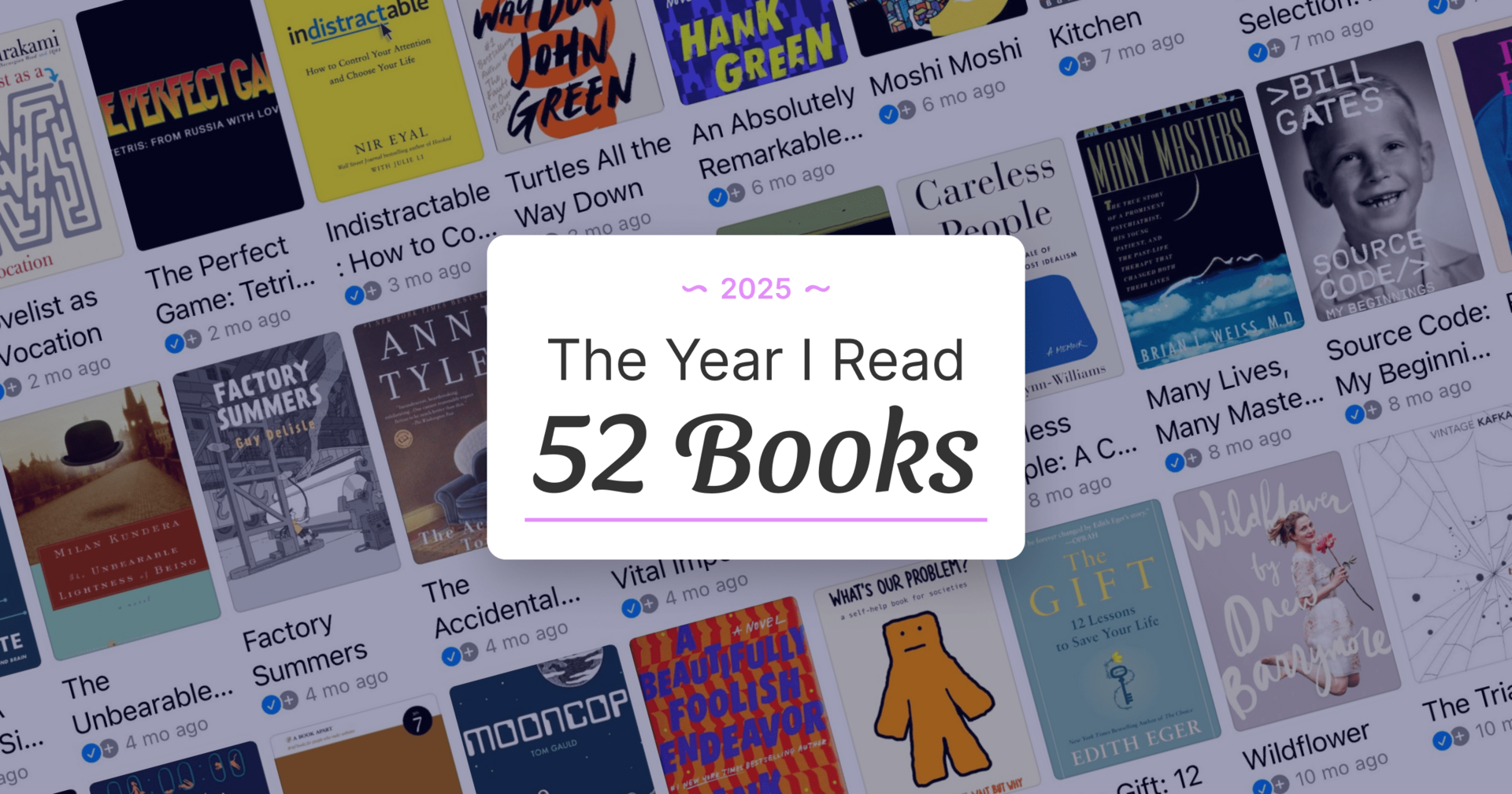 The Year I Read 52 Books